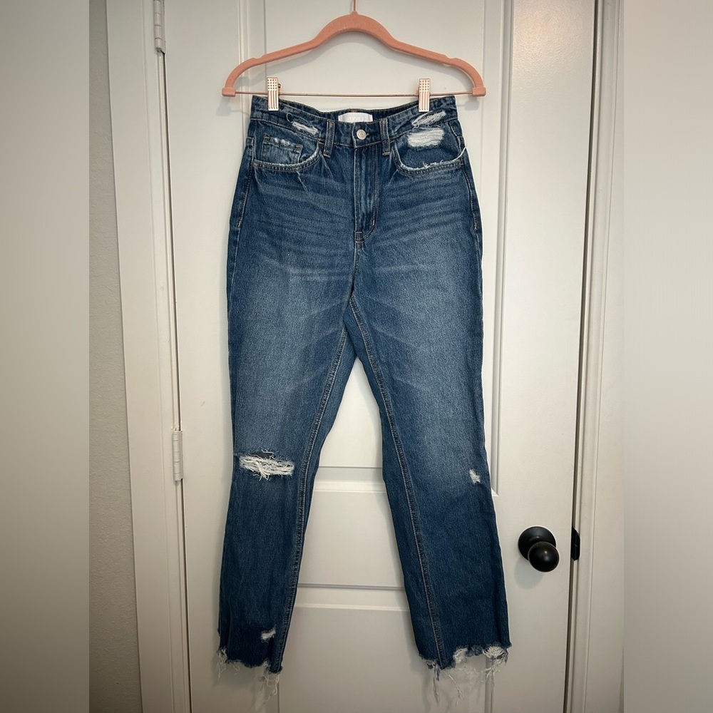 Vervet dark denim distressed jeans size 26